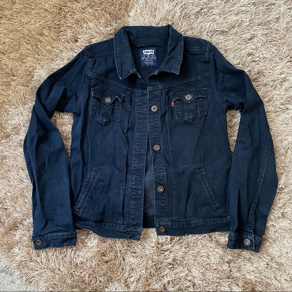 Levi’s Dark Wash Jean Jacket - Picture 2 of 4